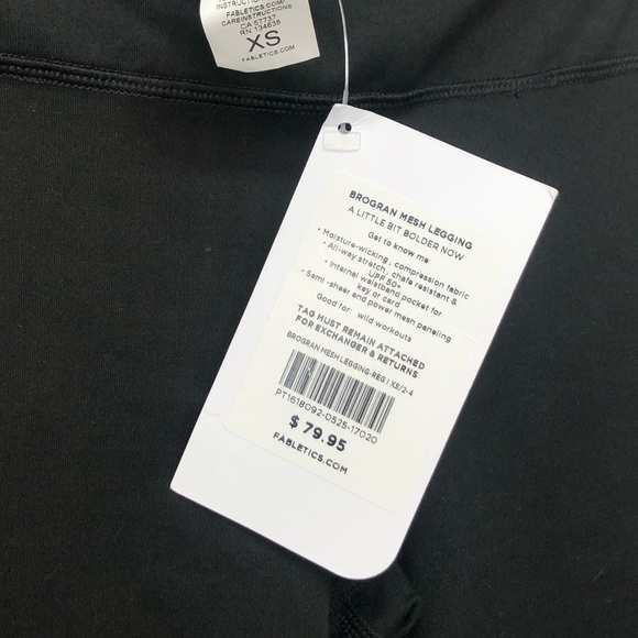 NWT Fabletics Brogran Mesh Workout Leggings - Picture 4 of 7